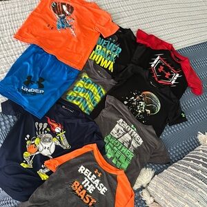 Under Armour Boys Lot (8 T-shirts & 1 Short)